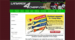 Desktop Screenshot of lanyards4cheap.com