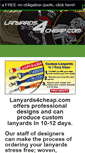 Mobile Screenshot of lanyards4cheap.com